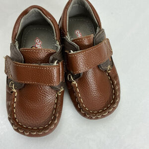 Brown Leather baby Kids Shoes size 4